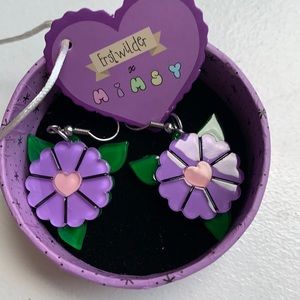NWT Erstwilder BLUE BLOOMS (earrings)